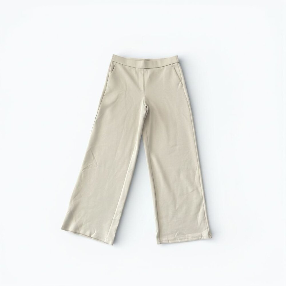 OGL Everyday Uniform Limestone Textured Straight Pant L | Scuba | NWT
